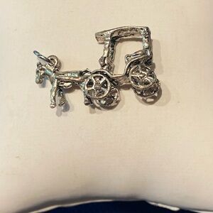 Vintage 925 Sterling Silver 3D Pendant Bracelet Charm